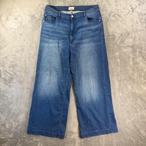 DL1961 Hepburn Wide Leg Jeans Women's Size 33 / 32 Blue Denim Pants